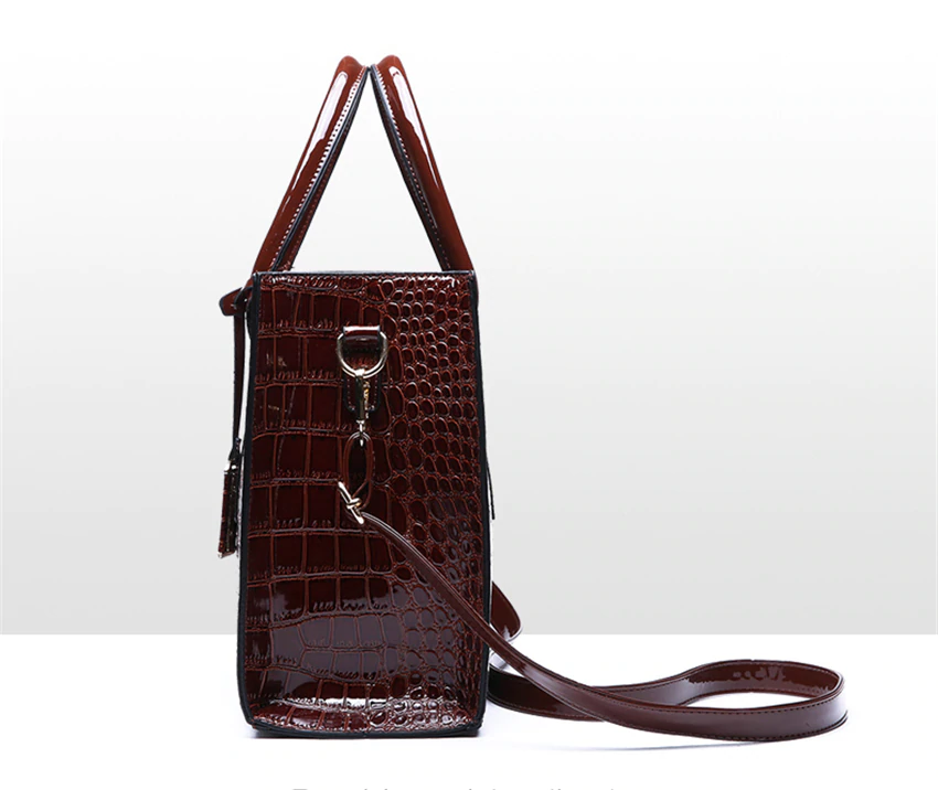 Crocodile Print Handbag