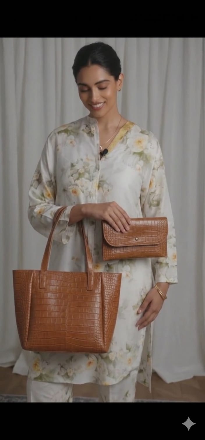 CROCO TOTE BAG