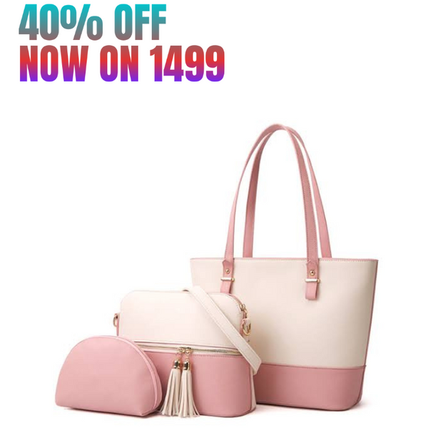 3PC PERFECT SET PINK WHITE